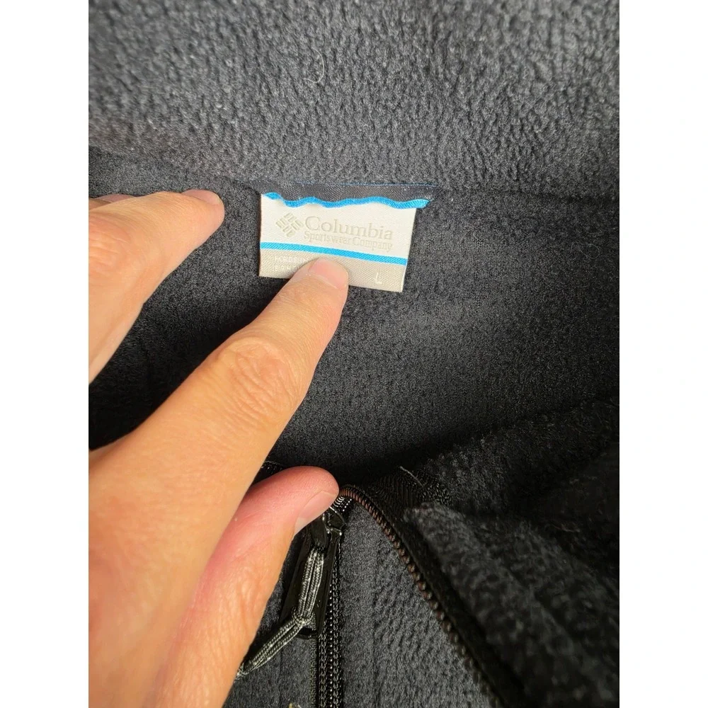 Columbia Fleece Jacket Mens L Gray Steens Mountain Full Zip Outdoor WM3220